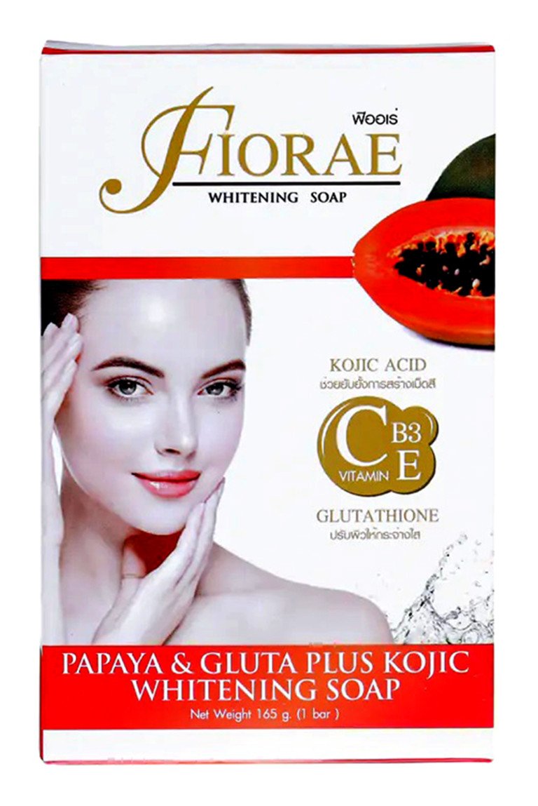 FIORAE Papaya & Gluta Plus Kojic Whitening Soap 165g